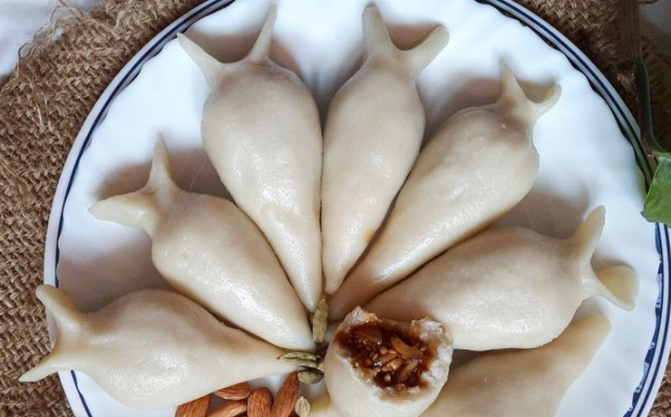 Khuwa Yomari Yechu Newari Foodland, Yomari Making Process